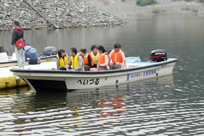 2008年10月-ならまた湖の遊覧船