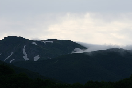 2009年7月2日夕方の朝日岳